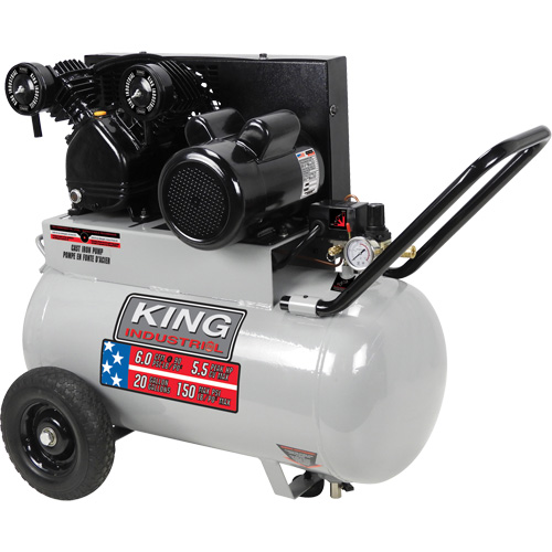 Air Compressor, Electric, 20 Gal. (24 US Gal), 150 PSI, 120/1/240/1 V Ontario Packaging