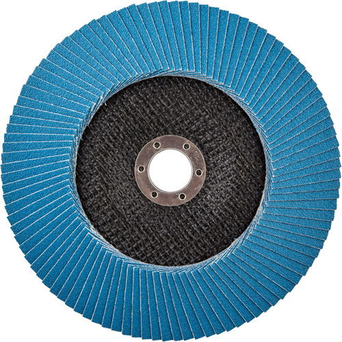 BlueFire R884P Coarse Grit Flap Disc, 7" x 7/8", Type 27, 80 Grit, Zirconia Alumina Ontario Packaging