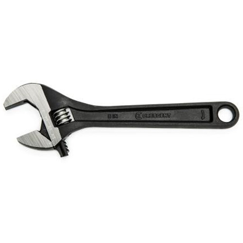 Adjustable Wrench, 6" L, 15/16" Max Width, Black Oxide Ontario Packaging