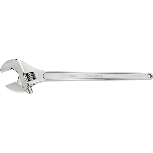 Adjustable Wrench, 24" L, 2-7/16" Max Width, Chrome Ontario Packaging
