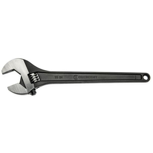 Adjustable Wrench, 15" L, 1-2/3" Max Width, Black Ontario Packaging