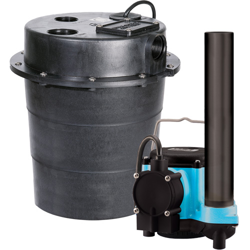 WRS Series Submersible Pump, 45 GPM, 115 V, 9 A, 1/3 HP Ontario Packaging