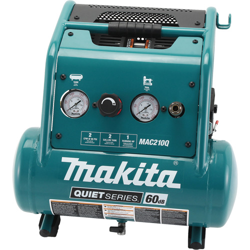 Compresseur d'air s&eacute;rie Quiet, &eacute;lectrique, 2 gal. (2,4 gal. US), 135 PSI, 120/1 V Ontario Packaging
