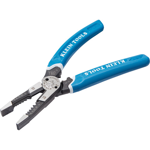 Outil polyvalent Klein-Kurve pour d&eacute;nuder, couper et sertir les fils, 8-1/4" lo, 8 - 20 AWG Ontario Packaging