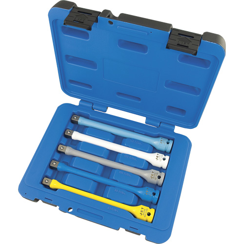 JTLE-5S Jeu de rallonges limiteurs de couple pour cl&eacute; &agrave; chocs, Prise 1/2", Couple de 65 lb-pi/80 lb-pi/100 lb-pi/120 lb-pi/140 lb-pi, Multiple Ontario Packaging