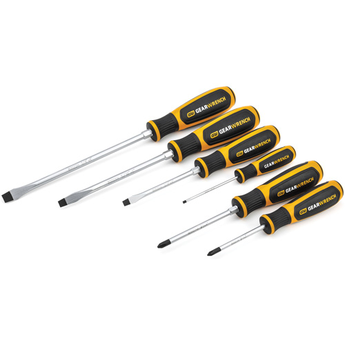 Jeu de tournevis &agrave; fente/Phillips &agrave; double mat&eacute;riaux, 6 mcx Ontario Packaging
