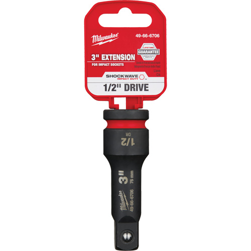 Rallonge pour douille Shockwave Impact Duty, Chocs, Prise 1/2", 3" lo Ontario Packaging