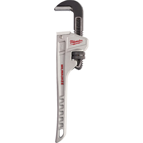 Pipe Wrench, 1-1/2" Jaw Capacity, 10" Long, Ergonomic Handle Ontario Packaging