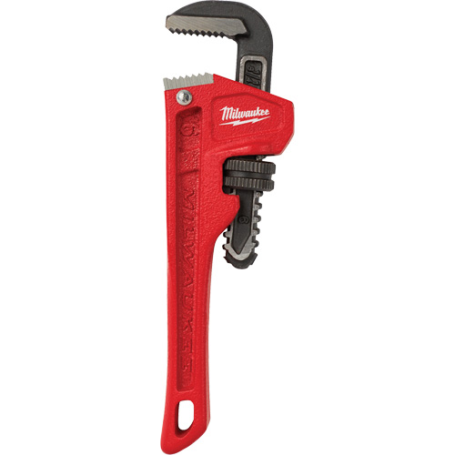 Pipe Wrench, 3/4" Jaw Capacity, 6" Long, Powder Coated Finish Ontario Packaging