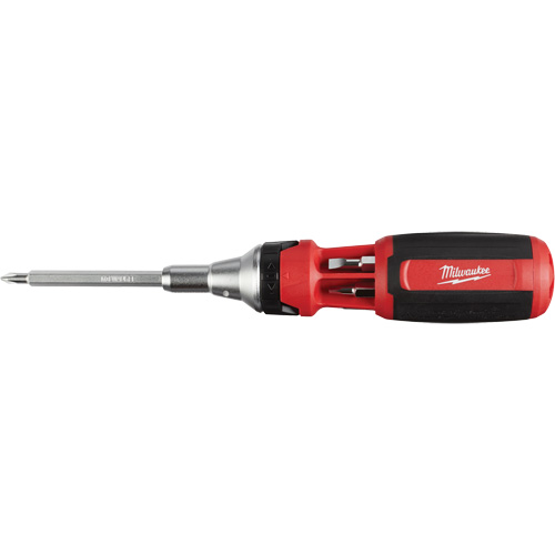 Tournevis &agrave; rochet 9 en 1 avec embouts multiples &agrave; carr&eacute; conducteur, 9-1/10" lo, Prise Coussin&eacute;e Ontario Packaging