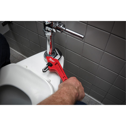 Cl&eacute; &agrave; tuyau hexagonale coud&eacute;e en acier, Cap des m&acirc;choires 2-5/8", Longueur 10-1/2", Fini Rev&ecirc;tement en poudre, Prise Ergonomique Ontario Packaging