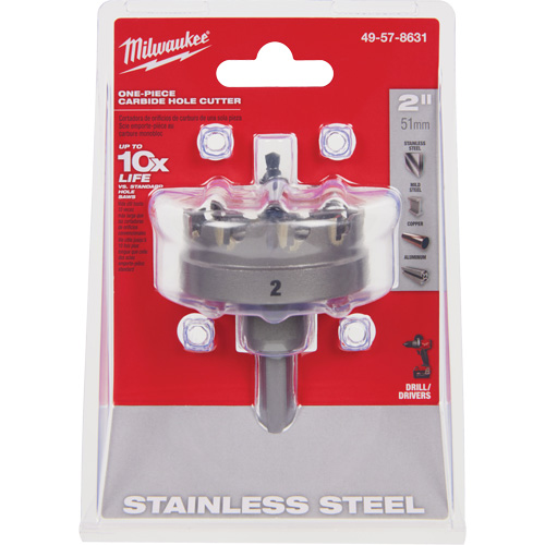 Scies-cloches au carbure monobloc, 2", Profondeur de la coupe de 3/16" Ontario Packaging