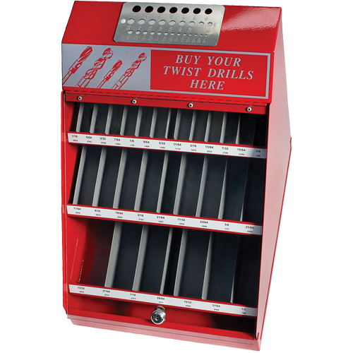 Drillco&reg; Fractional Drill Bit Display Set, 540 Pieces Ontario Packaging
