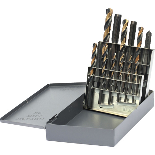 Jeu de tarauds & forets Drillco, 18 morcea Ontario Packaging