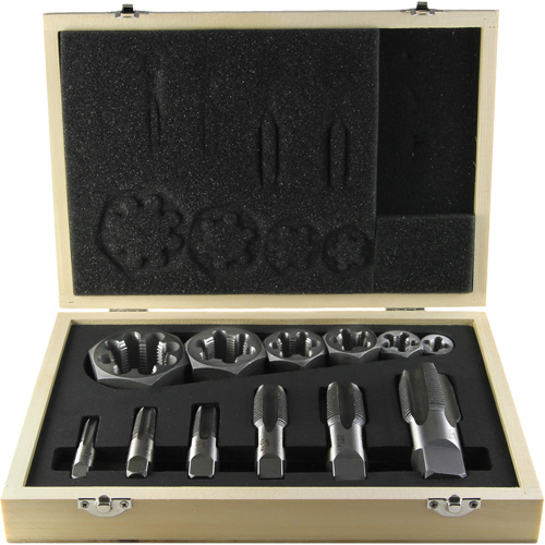 Jeu de tarauds pour tuyau Drillco, 12 Morcea Ontario Packaging