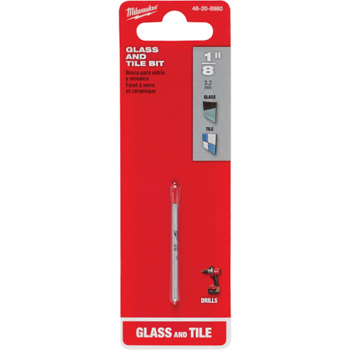 Foret pour verre et carreaux, 1/8", Carbure Ontario Packaging