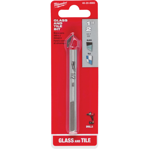 Foret pour verre et carreaux, 1/2", Carbure Ontario Packaging