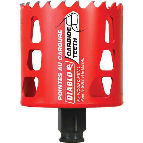 Scie cloche pour bois et m&eacute;tal, 2-11/16", Profondeur de la coupe 2-3/8", Carbure Ontario Packaging