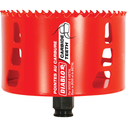 Scie cloche pour bois et m&eacute;tal, 4-1/4", Profondeur de la coupe 2-3/8", Carbure Ontario Packaging