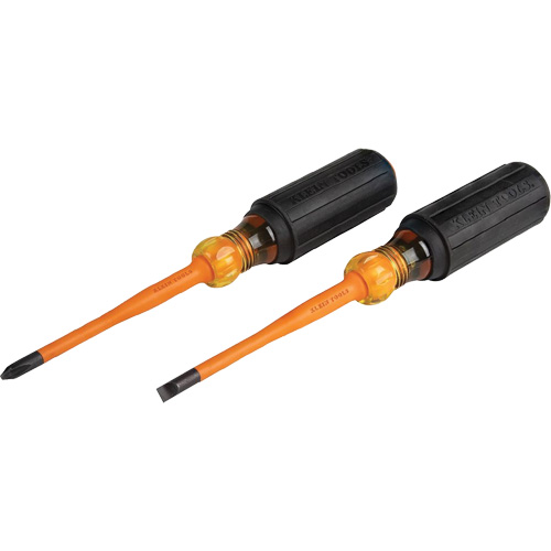 Slim-Tip Insulated Screwdriver Set, 1000 V, 2 Pcs Ontario Packaging