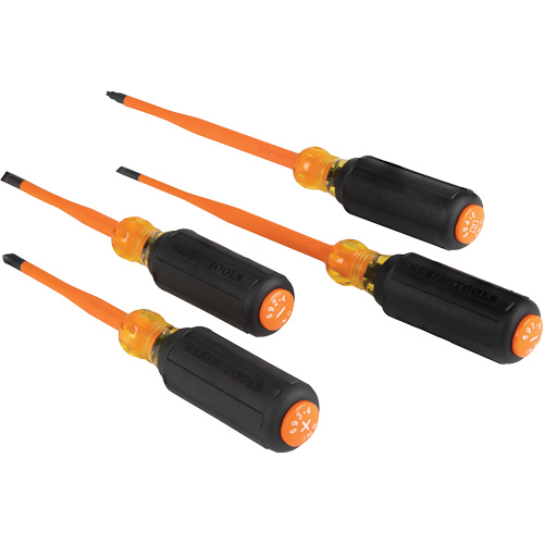 Slim-Tip Insulated Screwdriver Set, 1000 V, 4 Pcs Ontario Packaging
