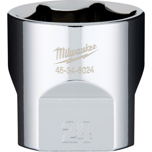 Douille m&eacute;trique avec c&ocirc;t&eacute;s Four Flats, 24 mm, Prise 3/8", 6 pans Ontario Packaging