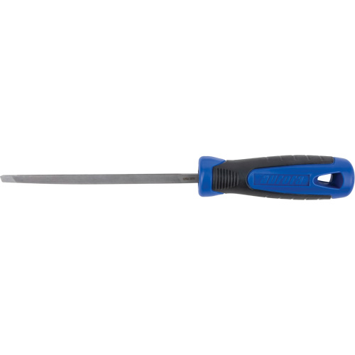 Slim Taper File With Handle, Triangle, 6", Single Ontario Packaging