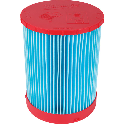 Large Wet/Dry Vacuum High-Efficiency Filter, Cartridge, Fits 12 US gal./9 US gal./6 US Gal. Ontario Packaging