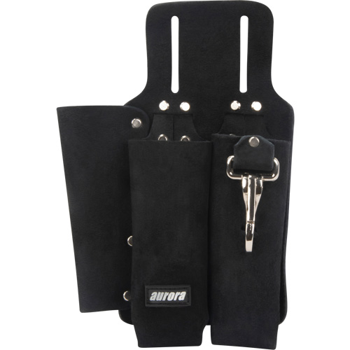 Lineman's Tool Pouch, Multiple Tool Holder, Leather, 3 Pockets Ontario Packaging