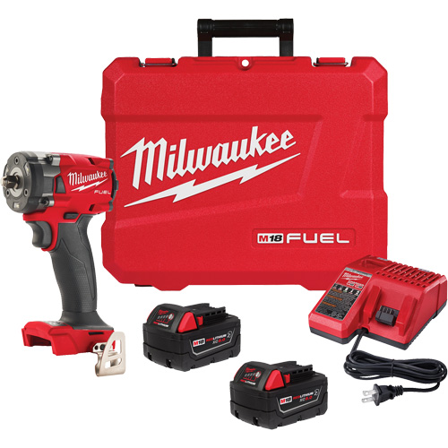 Cl&eacute; &agrave; choc compacte M18 Fuel avec ensemble d'anneau &agrave; friction, 18 V, Mandrin 3/8" Ontario Packaging