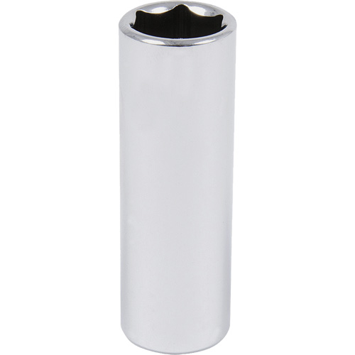 Chrome Socket, 9/16", 3/8" Drive, 6 Points, Deep Ontario Packaging