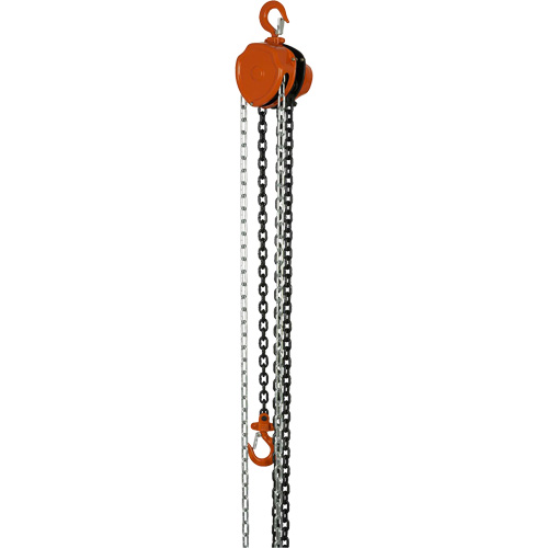 VHC Series Chain Hoists, 10' Lift, 1100 lbs. (0.5 tons) Capacity, Alloy Steel Chain Ontario Packaging