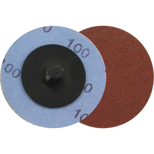 Support en tissu pour disques de ponçage pour rectifieuses — pour l'acier, 2" dia., Grain 100, Oxyde d'aluminium Ontario Packaging