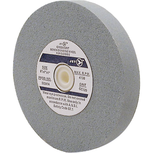 GC675M Bench Grinding Wheels, 6" x 3/4", 1" Arbor, Silicon Carbide Ontario Packaging
