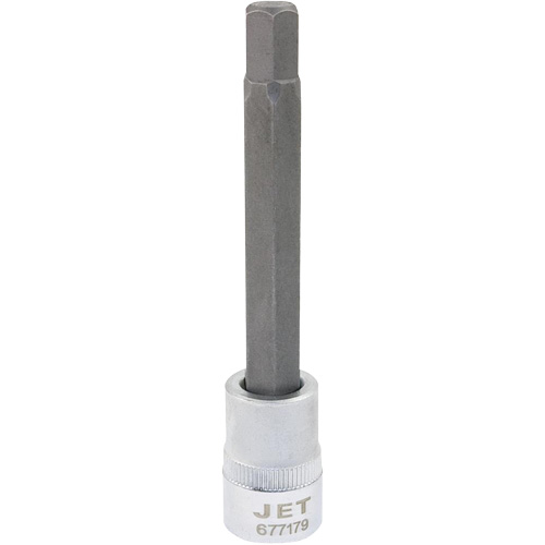 Extra-Long Bit Sockets, Hex, 8 mm x 4" L, 3/8" Drive Ontario Packaging