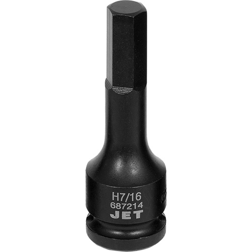 Impact Socket Bits, Hex, 7/16" x 1/2" Drive Ontario Packaging