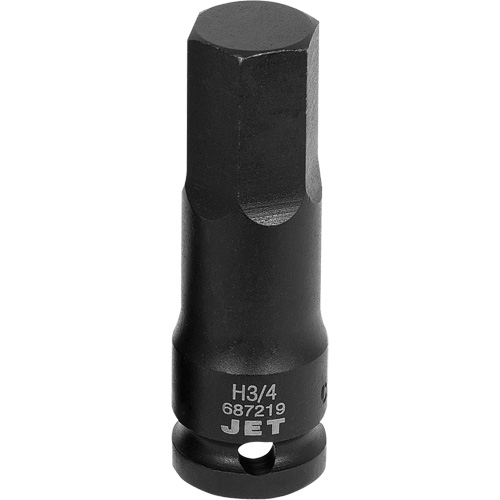 Impact Socket Bits, Hex, 3/4" x 1/2" Drive Ontario Packaging