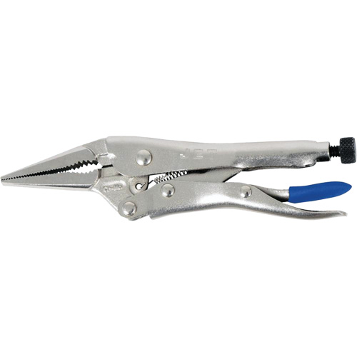 J4LN Long Nose Locking Pliers with Wire Cutter, 4" Length, Long Nose Ontario Packaging