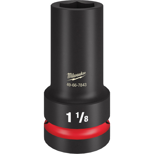 Douille &agrave; paroi extra mince Shockwave Impact Duty, Chocs, 1-1/8", Prise 1", 6 pans, Profond Ontario Packaging