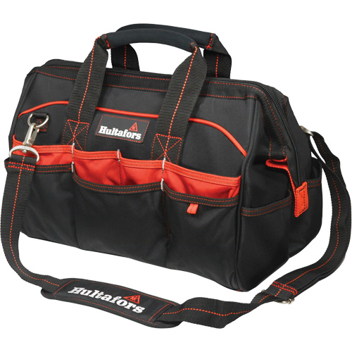 Sacs &agrave; outils pour ouvrier 16", Polyester balistique, Noir/Rouge Ontario Packaging