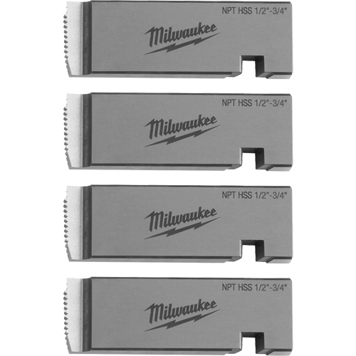 Fili&egrave;res de filetage pour tuyaux universel NPT, Pour tuyau de 1/2"-3/4", Haute vitesse pour acier inoxydable Ontario Packaging