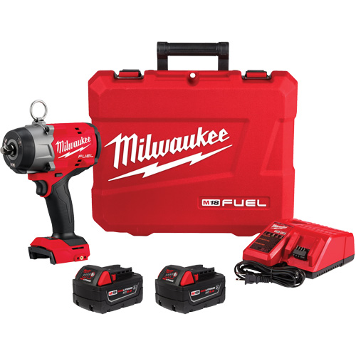 M18 Fuel High Torque Impact Wrench with Pin Detent Kit, 18 V, 1/2" Socket Ontario Packaging