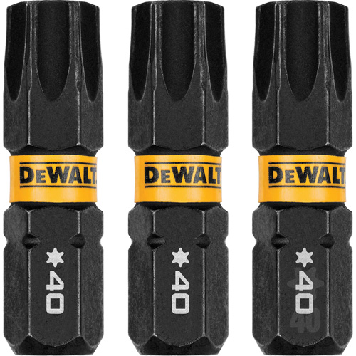 3-Piece FLEXTORQ&reg; Impact Screwdriving Bits, Torx, T-40, 1/4" Drive Ontario Packaging
