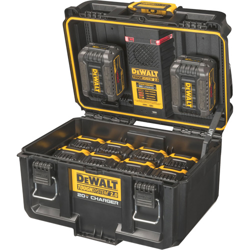 ToughSystem&reg; 2.0 20V Dual Port Charger, 14" x 15" x 9", Black/Yellow Ontario Packaging