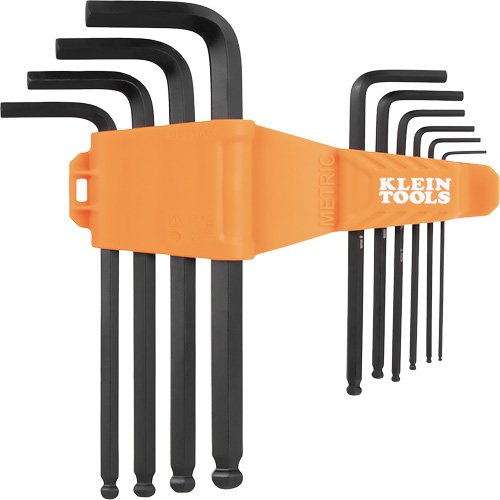 L-Style Long Ball-End Hex Key Set, 10 Pcs., Metric Ontario Packaging