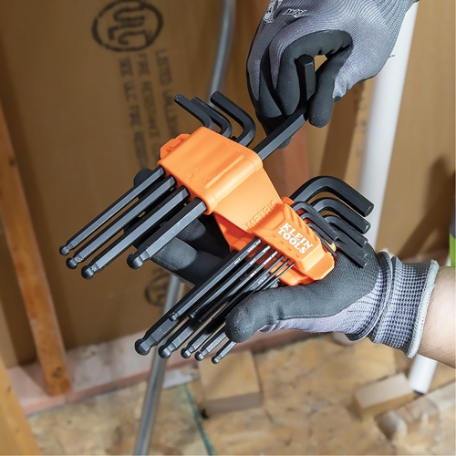 L-Style Long Ball-End Hex Key Set, 10 Pcs., Metric Ontario Packaging