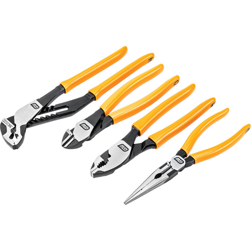 PITBULL Mixed Dual Material Plier Set, 4 Pieces Ontario Packaging
