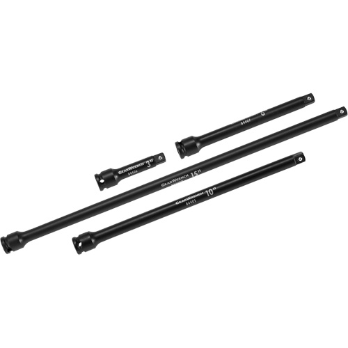 Jeu de rallonges &agrave; chocs, Prise de 3/8", Fini Phosphate de mangan&egrave;se, 4 Mcx Ontario Packaging