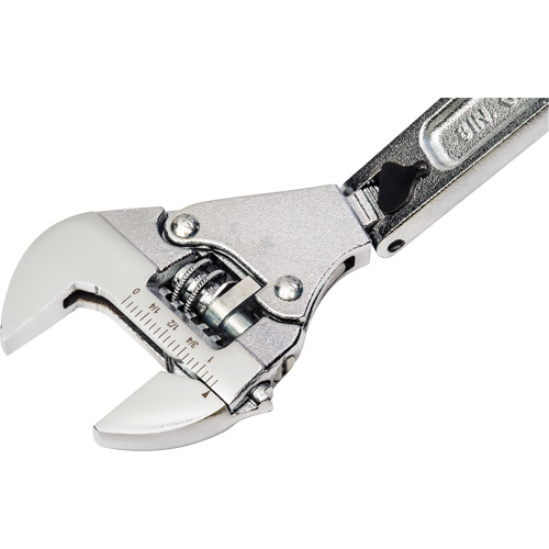 Cl&eacute; flexible &agrave; rochet ajustable, 8" lo, la max. 2-27/50", Chrome/Poli Ontario Packaging