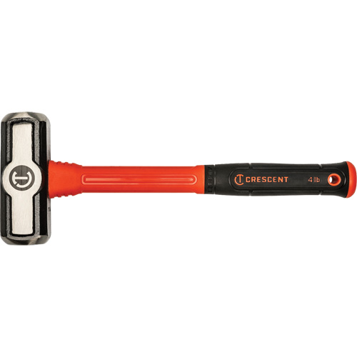 Fiberglass Engineer Hammer, 4 lbs Head Weight, 14" L Ontario Packaging